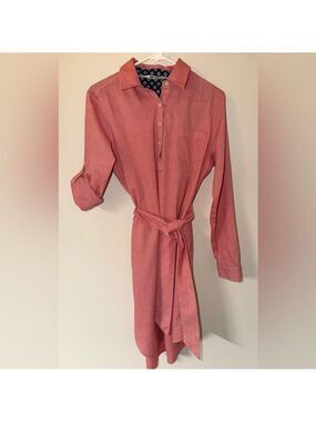 Mountain Khakis Jackson Hole Wyoming cotton shirt dress w/belt - medium